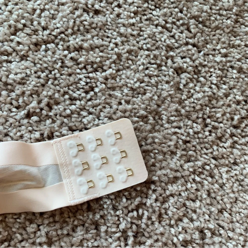 Cuup The Plunge Bra Size 38F Ivory Off White Sheer Mesh Underwire Adjustable - Picture 8 of 10